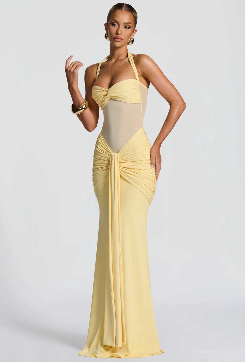 SOFIA MAXI ROBE - JAUNE