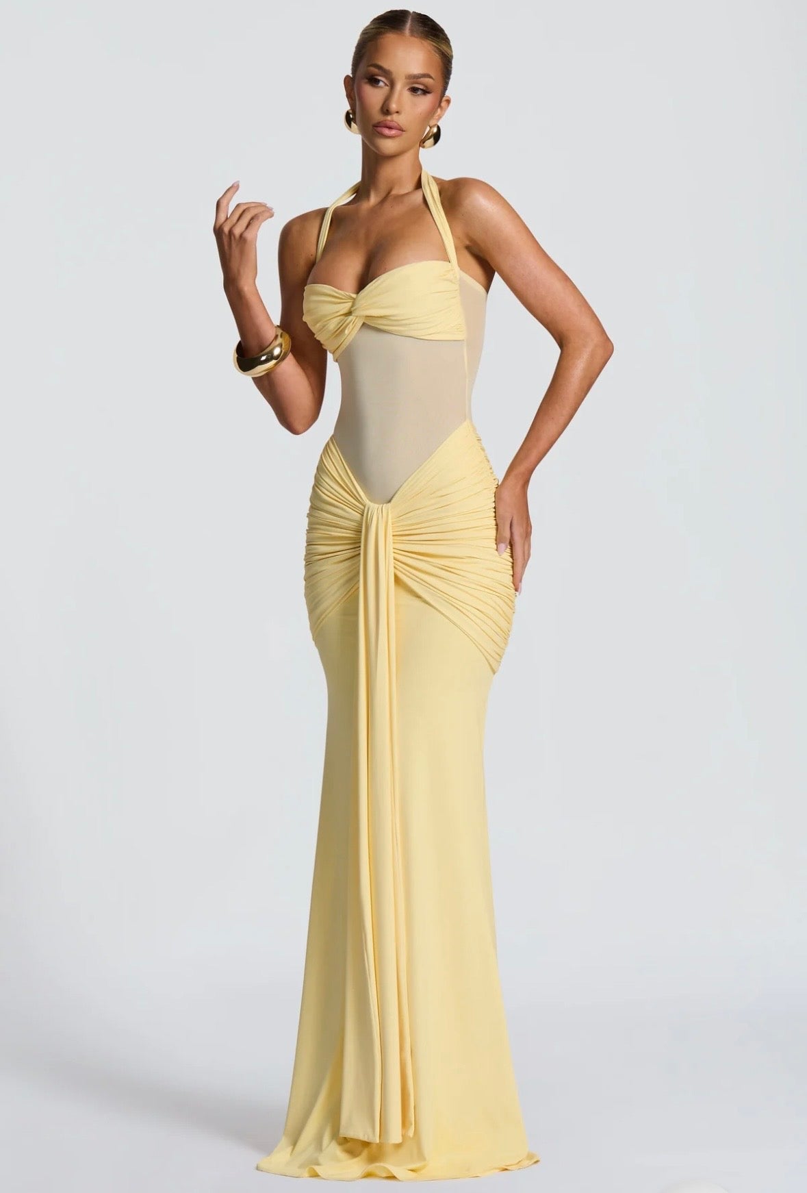 SOFIA MAXI ROBE - JAUNE