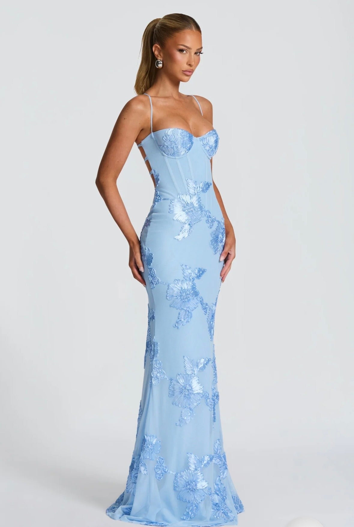 LAYA MAXI ROBE - BLEU