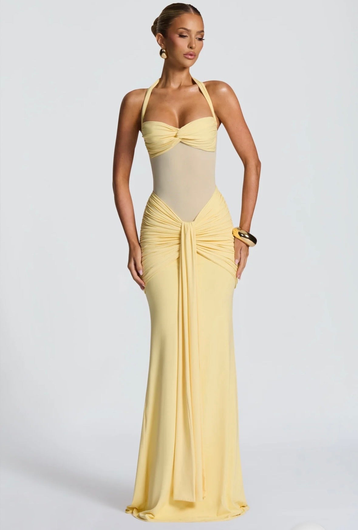 SOFIA MAXI ROBE - JAUNE