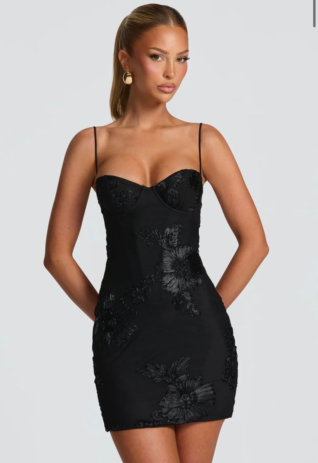 LARA MINI ROBE - NOIR