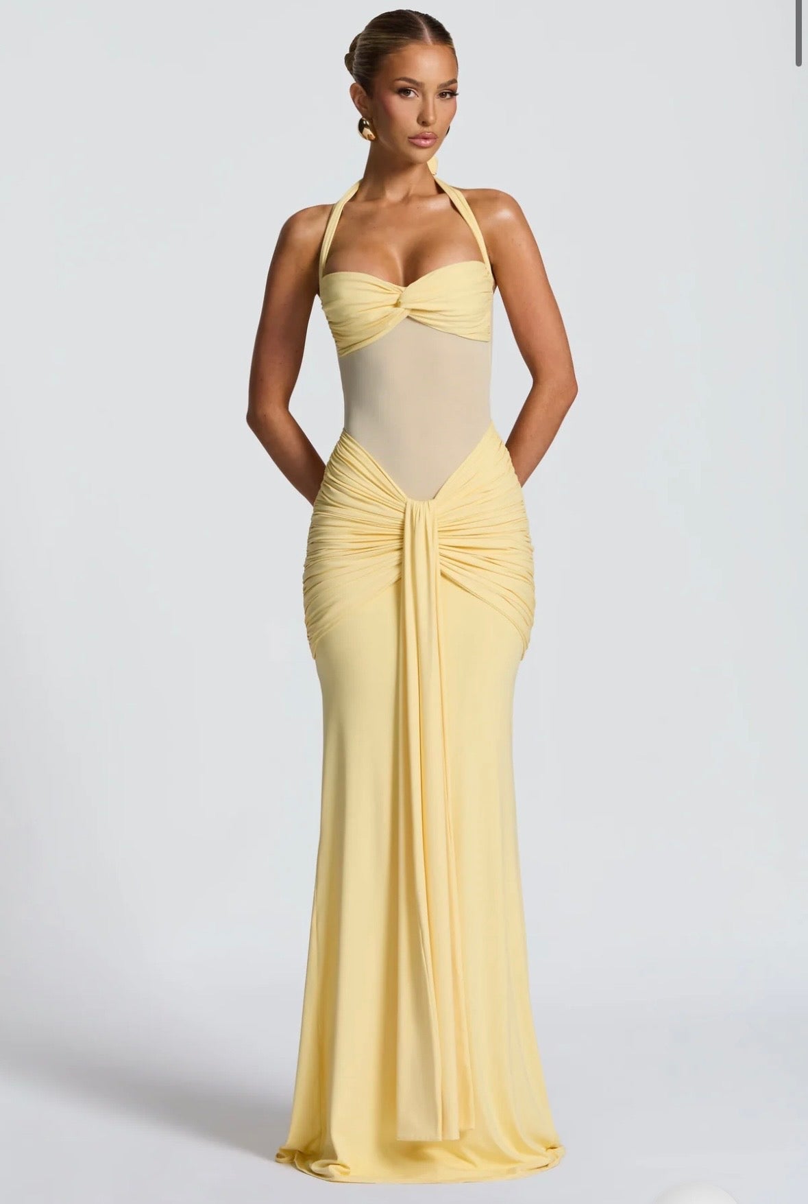 SOFIA MAXI ROBE - JAUNE