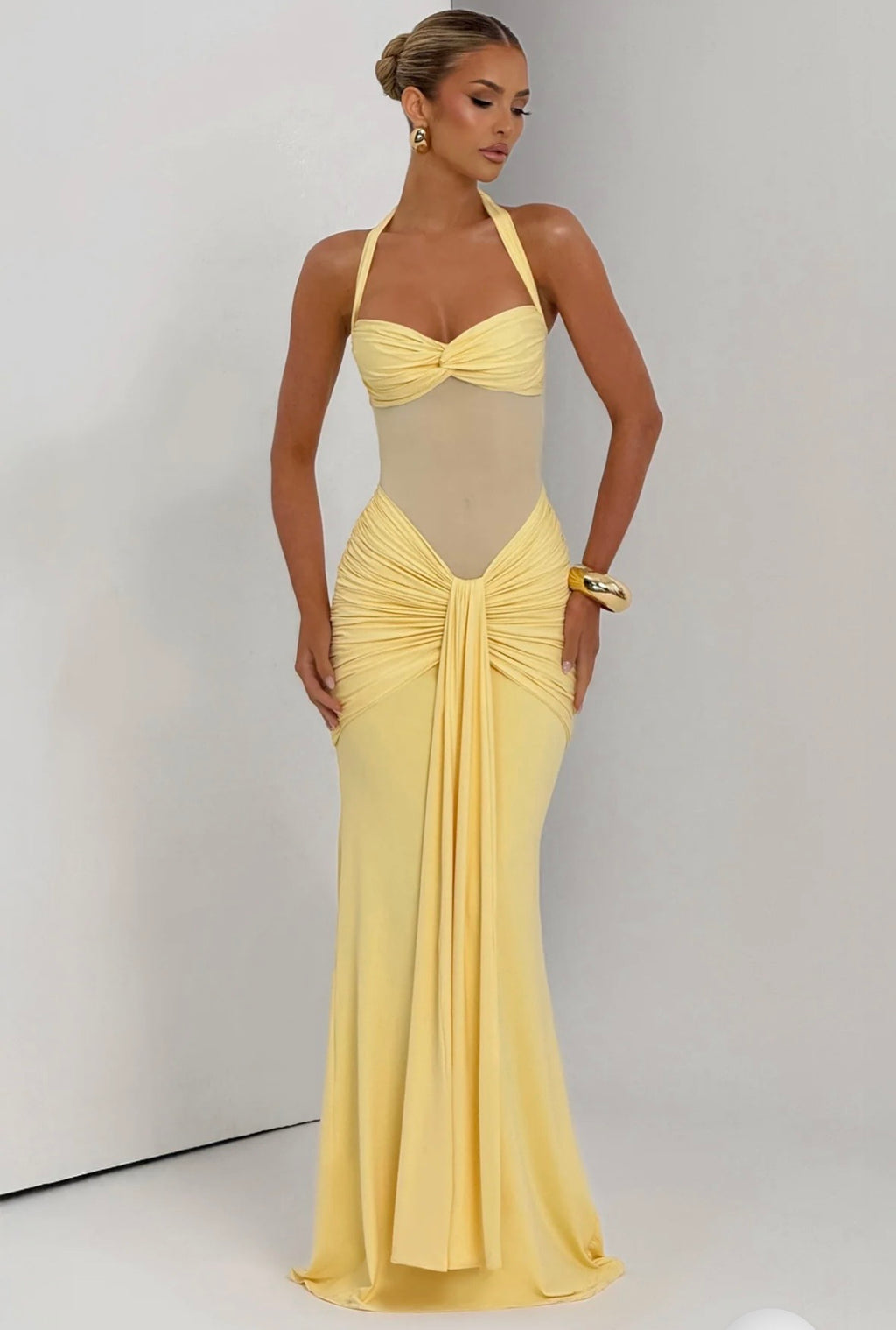 SOFIA MAXI ROBE - JAUNE
